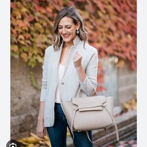 Excellent condition, J.Crew Marino sweater, blazer, and gray